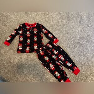 Jammies for your families Santa Star Fleece Toddler Boy Girl Christmas PJs 2T